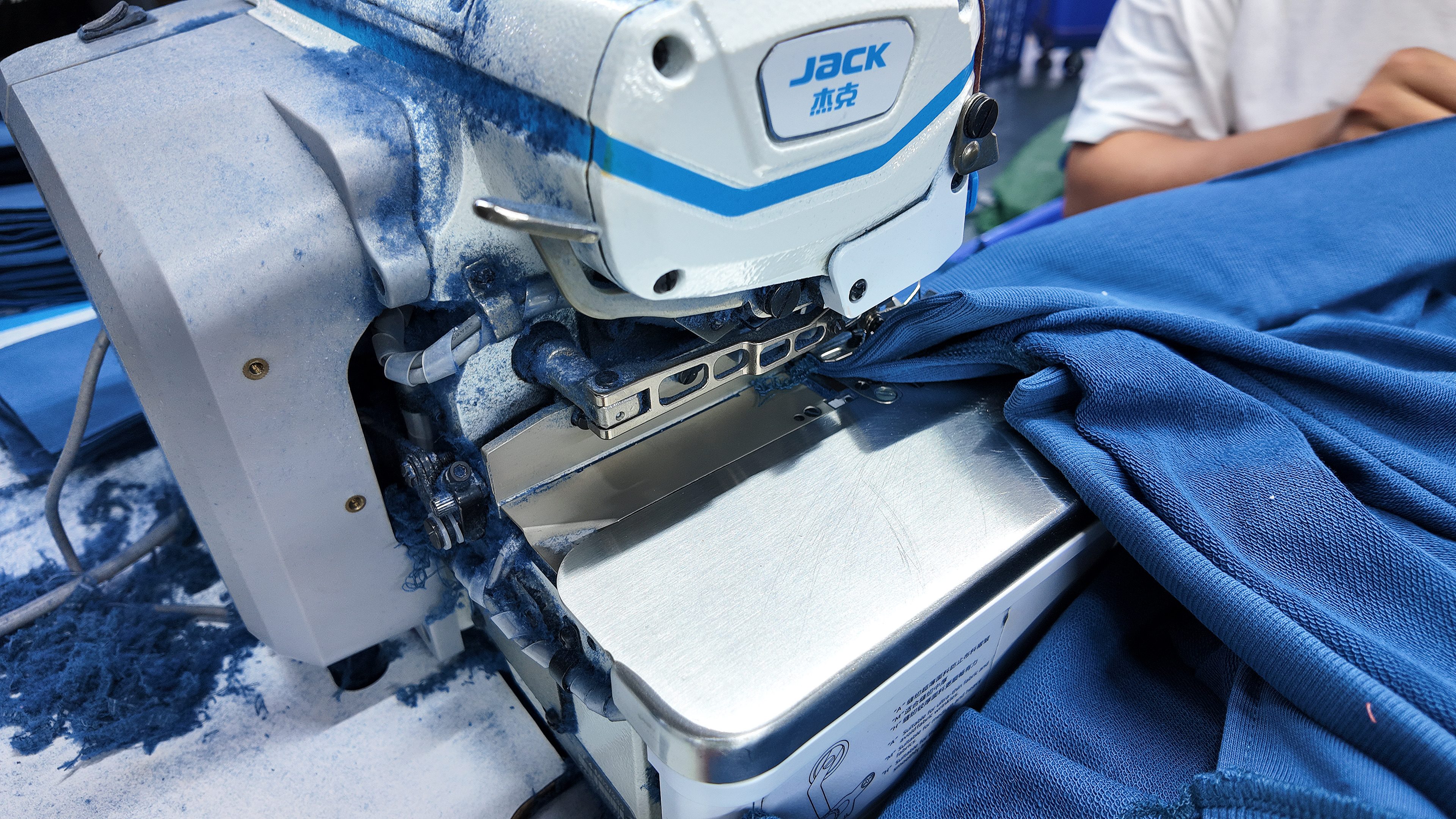 Sewing production lines at QICHENG OEM garment factory Dongguan